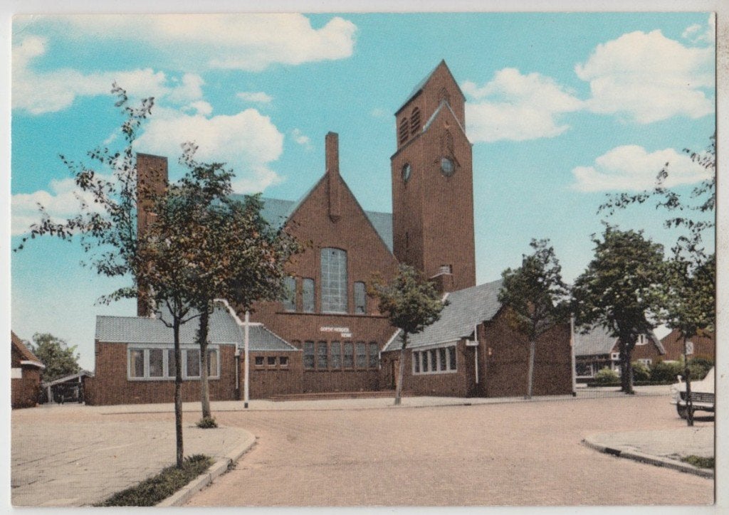 Bedum Goede Herder Kerk 1977, Verzenden, 1960 tot 1980, Gelopen, Groningen