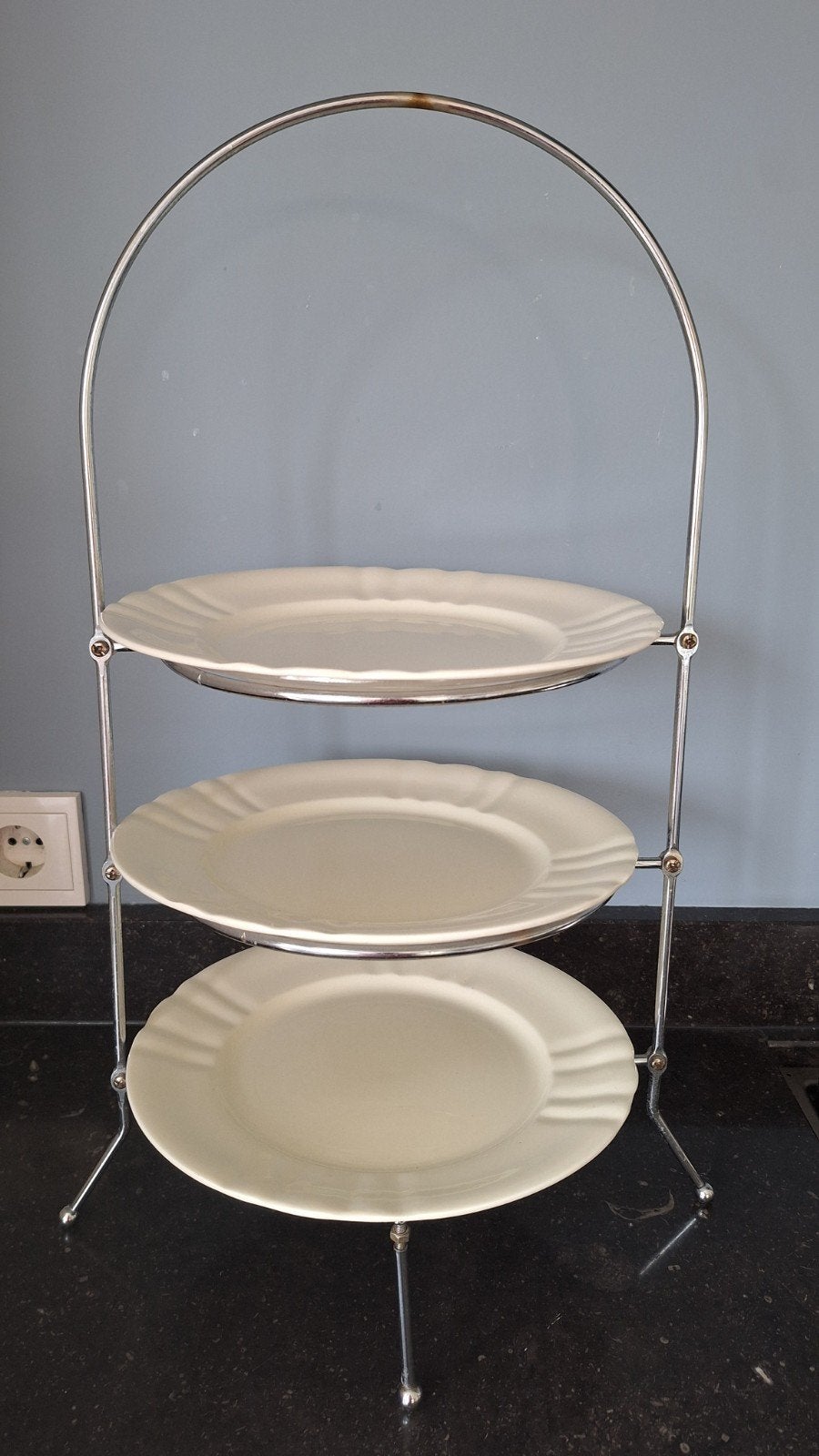 Elegante 3-laags metalen etagère, Huis en Inrichting, Woonaccessoires | Etagères, Ophalen of Verzenden, Zo goed als nieuw