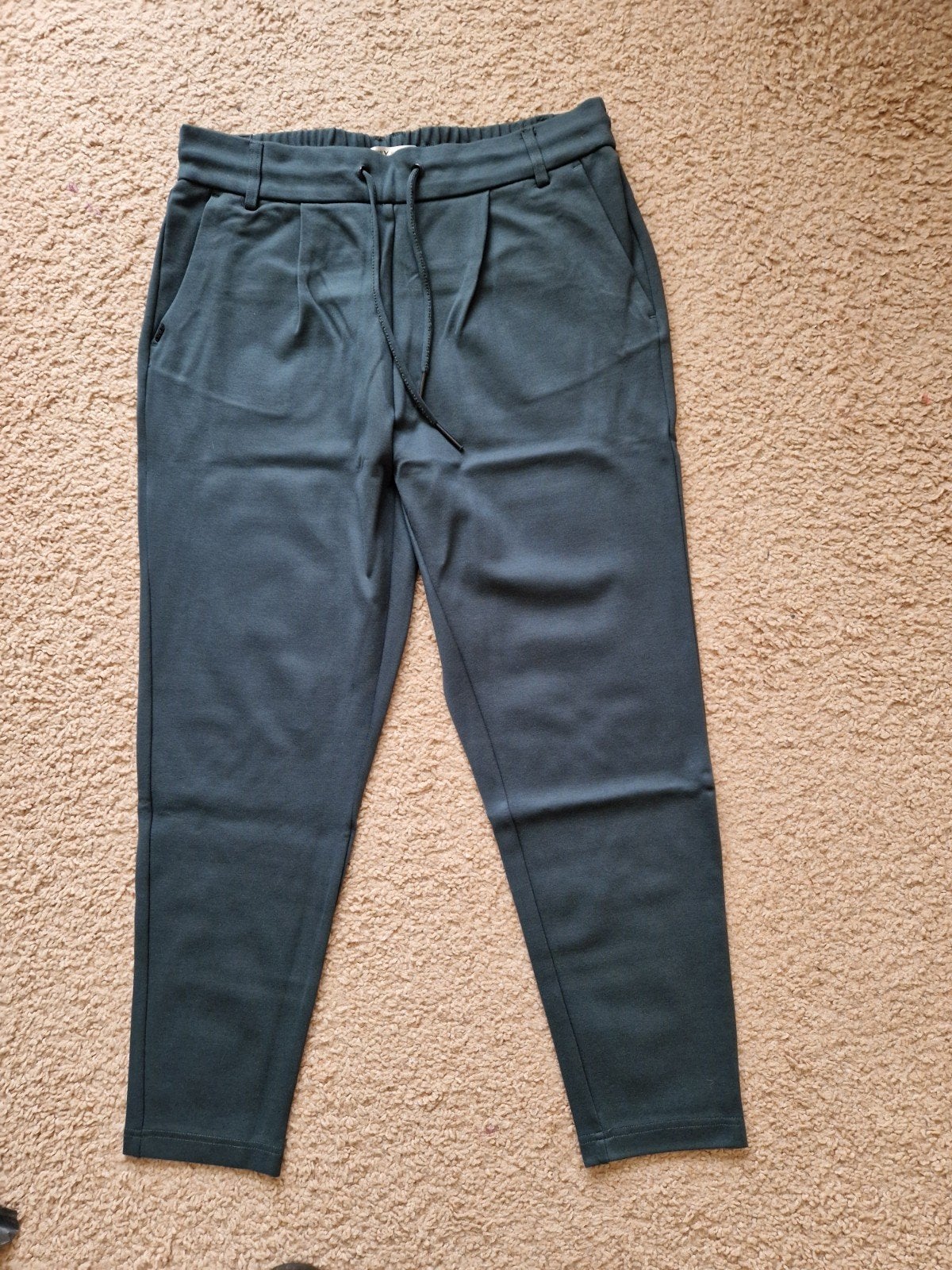 ONLY GROENE POPTRASH BROEK MAAT M LENGTE 32, Maat 38/40 (M), Only, Nieuw, Ophalen of Verzenden