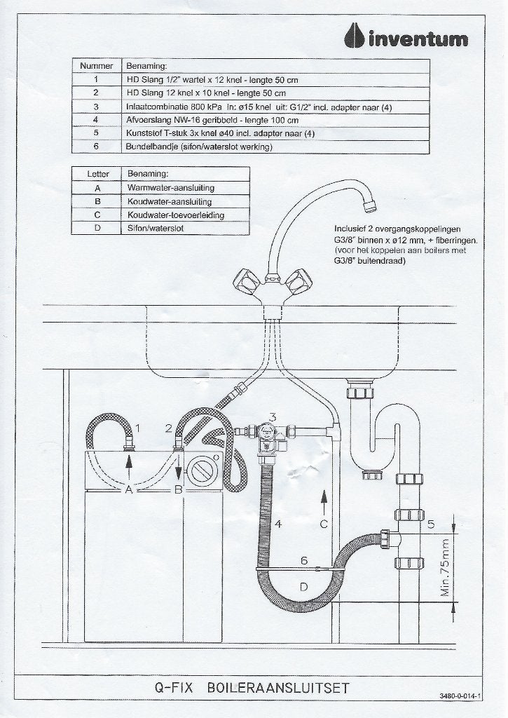 Boiler 15 liter, Ophalen of Verzenden, Zo goed als nieuw