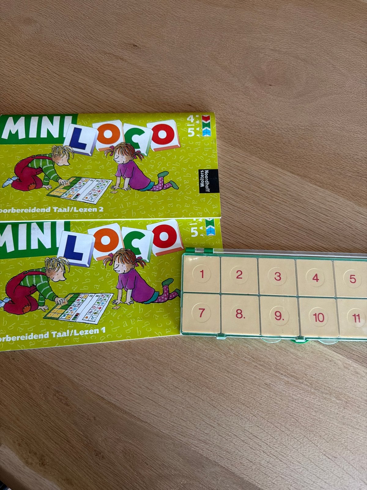 Mini Loco Taal/Lezen 1 & 2 met basisdoos, Ophalen of Verzenden, Gebruikt, Taal en Lezen