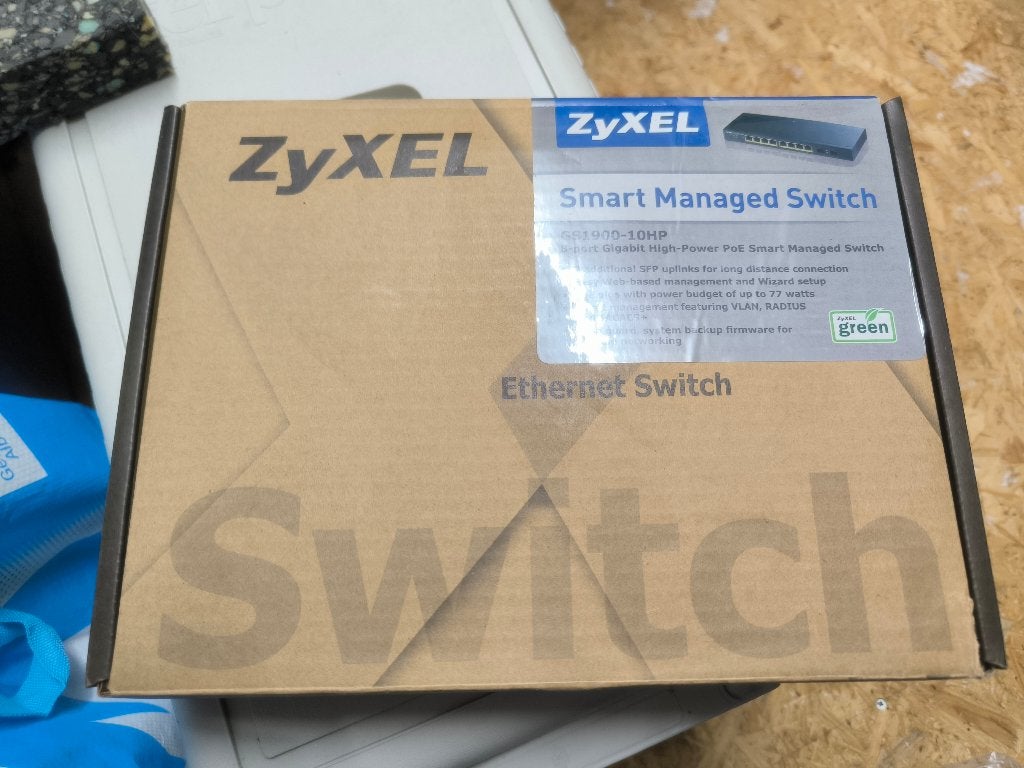 Zyxel GS1900-10HP smart managed switch v1., Computers en Software, Netwerk switches, Nieuw, Ophalen of Verzenden