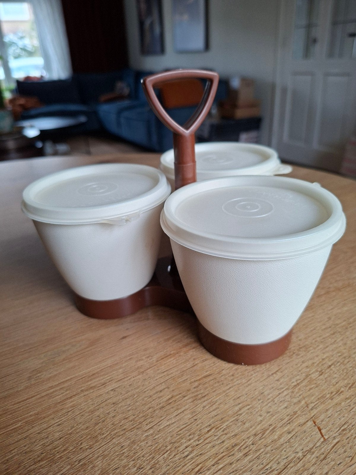 Vintage Tupperware Trio serveer- of aperitiefset, Ophalen of Verzenden, Overige typen