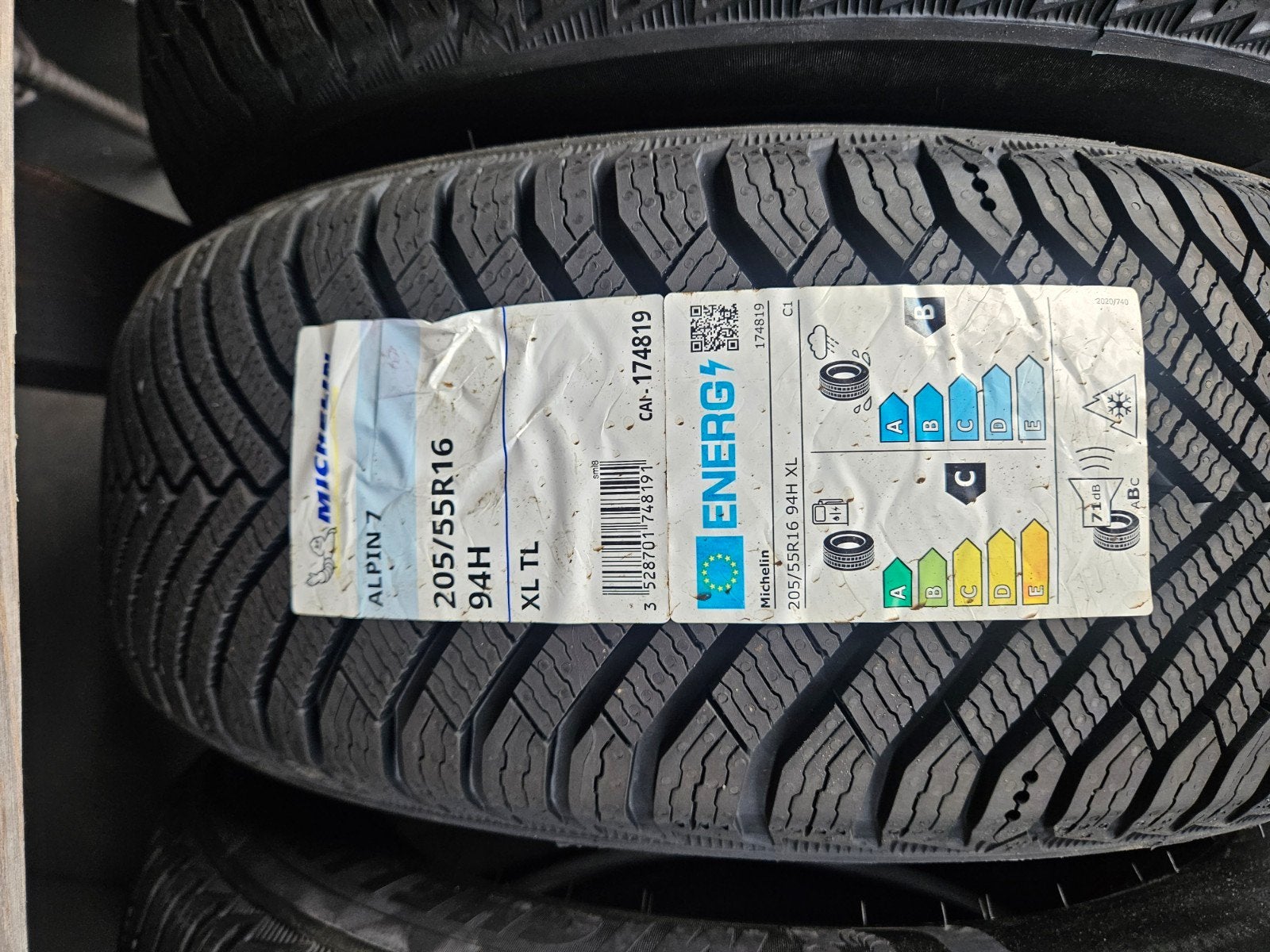Nieuw! 4xMichelin Alpin 7 205/55 R16 94H XL  3PMSF, Ophalen, Nieuw