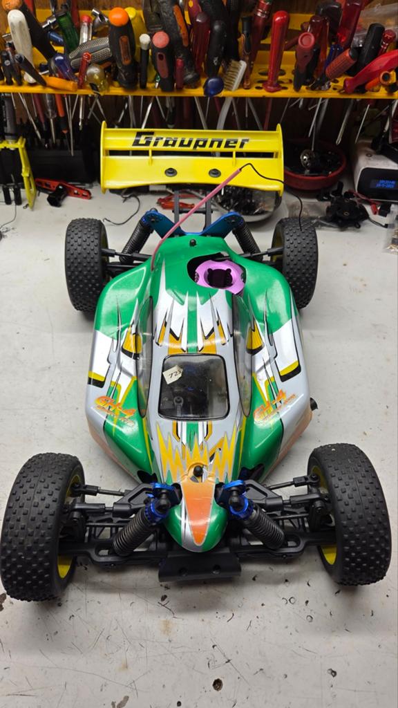 Te koop mooie craupner, Gebruikt, Auto offroad, Ophalen of Verzenden, Schaal 1:8