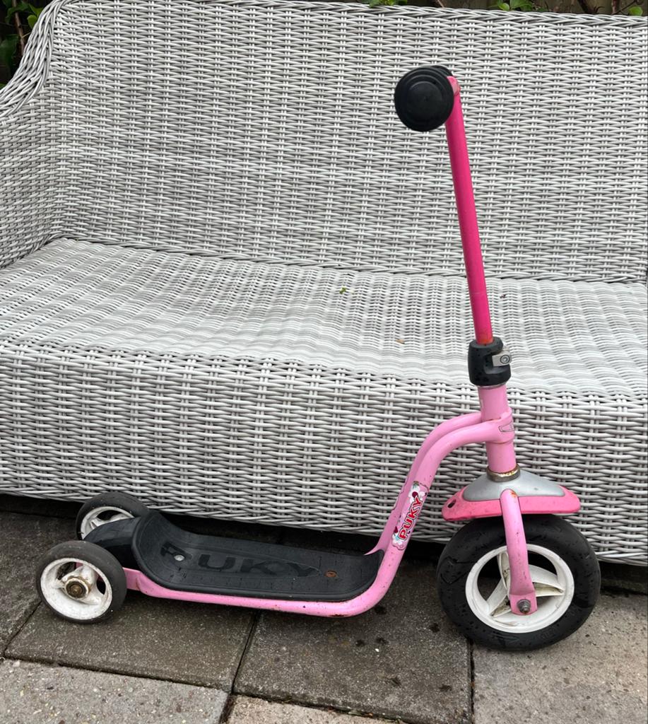 Puky step roze, Ophalen, Gebruikt, Gewone step