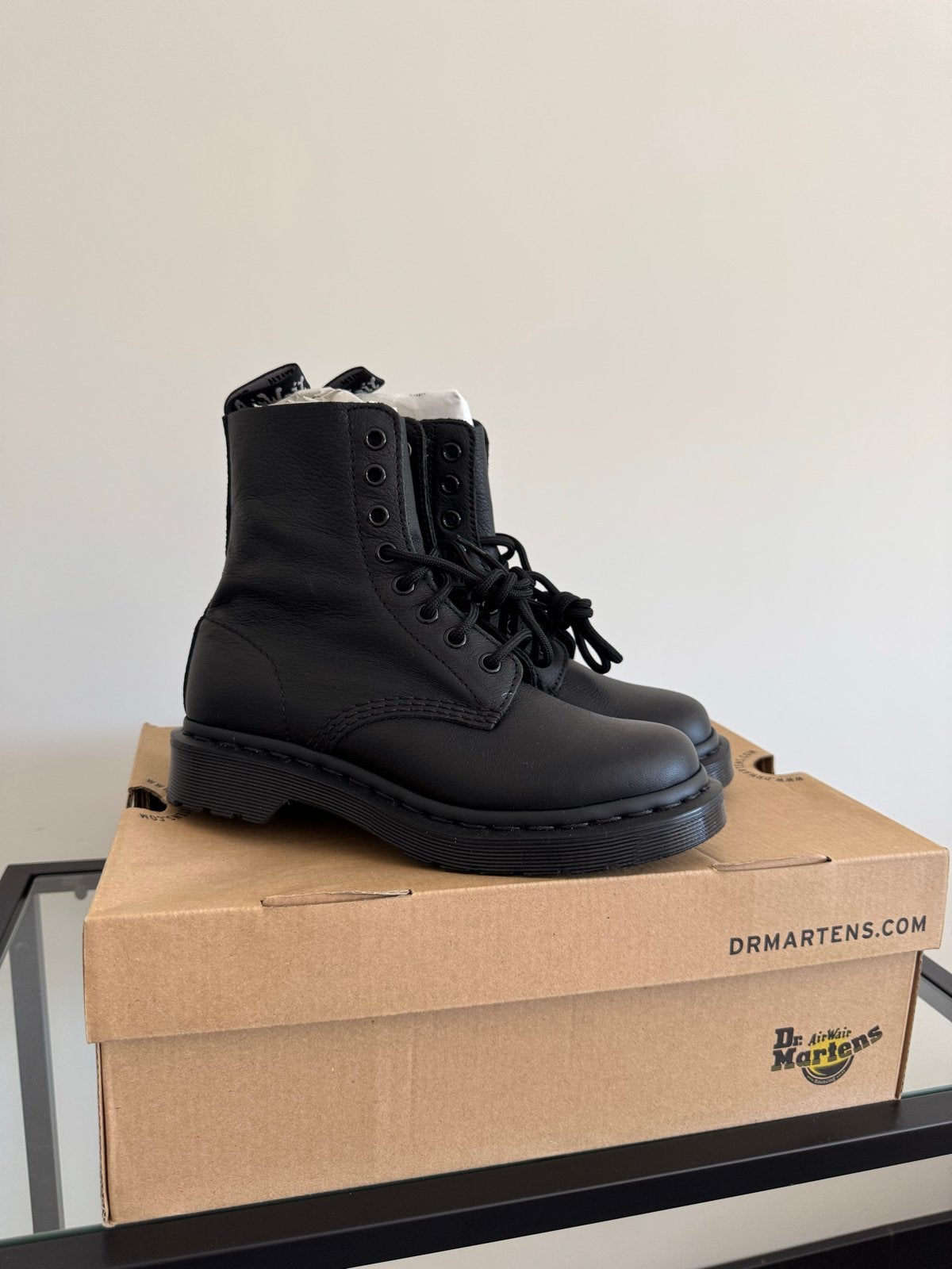 Dr. Martens 1460 Pascal Mono Virginia, Verzenden, Nieuw, Zwart, Lage of Enkellaarzen