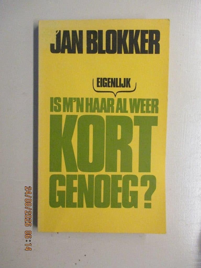 columns Jan Blokker-Is m'n haar al weer kort genoeg?, Ophalen of Verzenden, Gelezen, Eén auteur