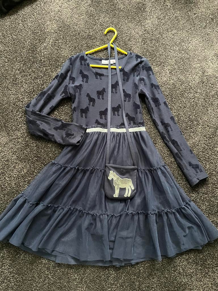 Leuke jurk maat 152 happy girls, Ophalen of Verzenden, Zo goed als nieuw, Meisje, Jurk of Rok