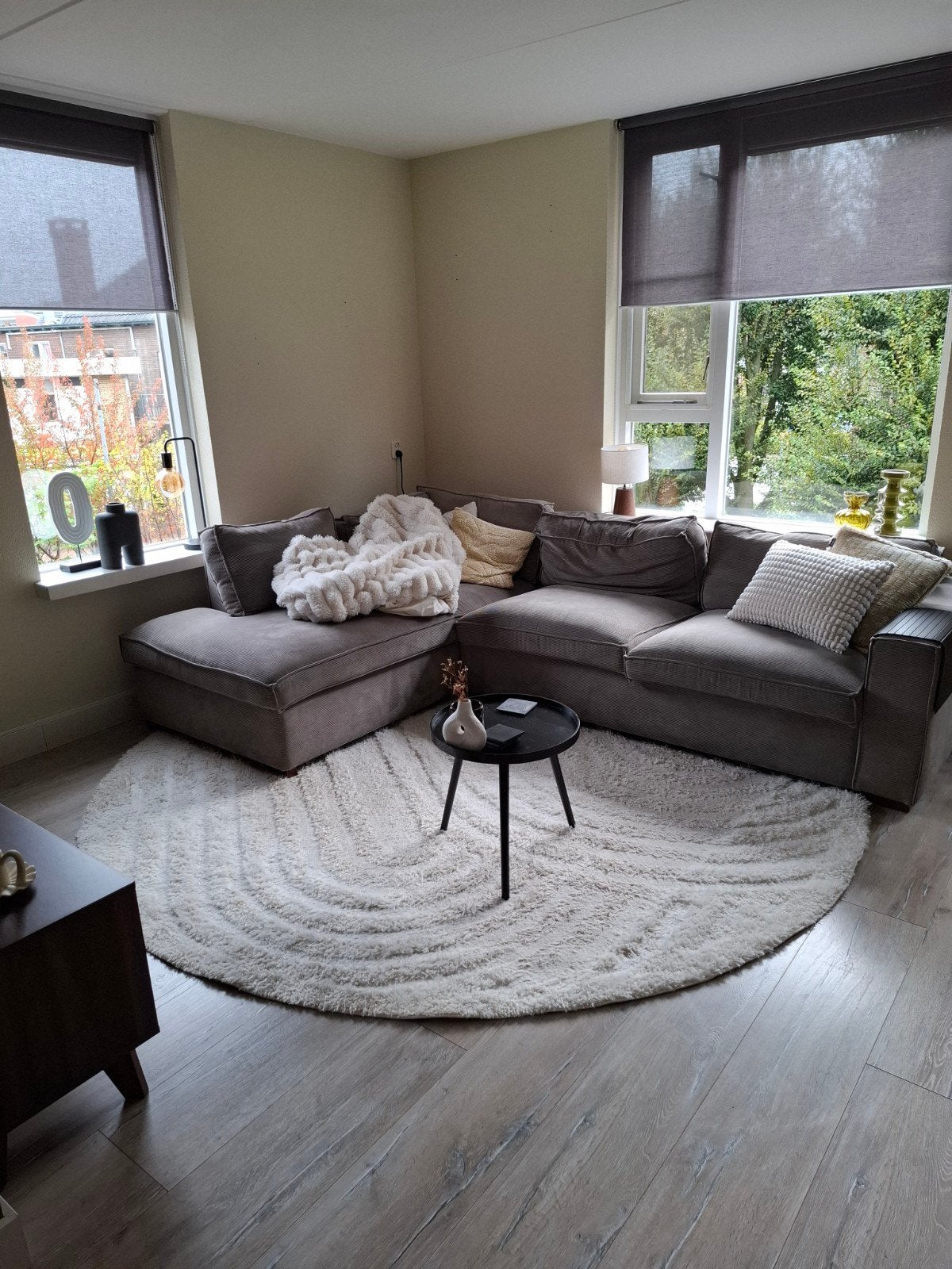 Creme vloerkleed - Lova Arches Creme, Huis en Inrichting, Ophalen, Gebruikt