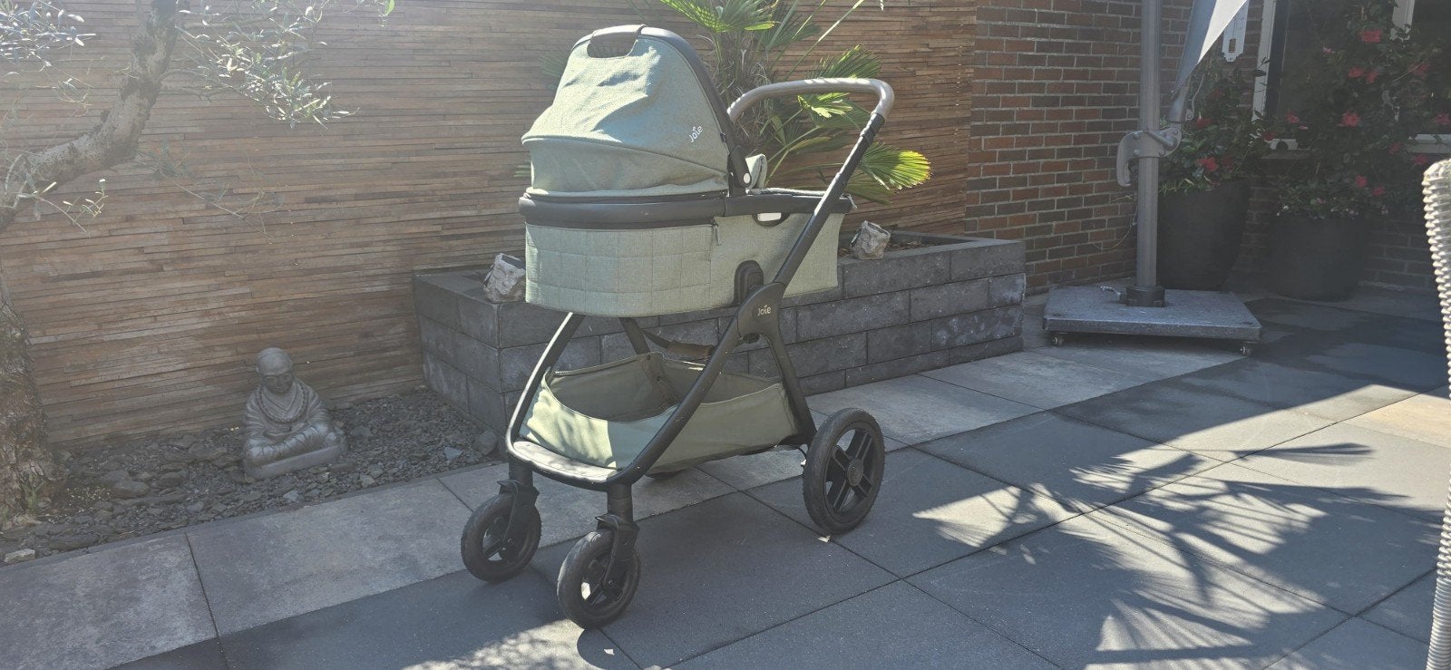 3 in een kinderwagen autostoel en isofixbase., Zo goed als nieuw, Luchtbanden, Ophalen, Kinderwagen