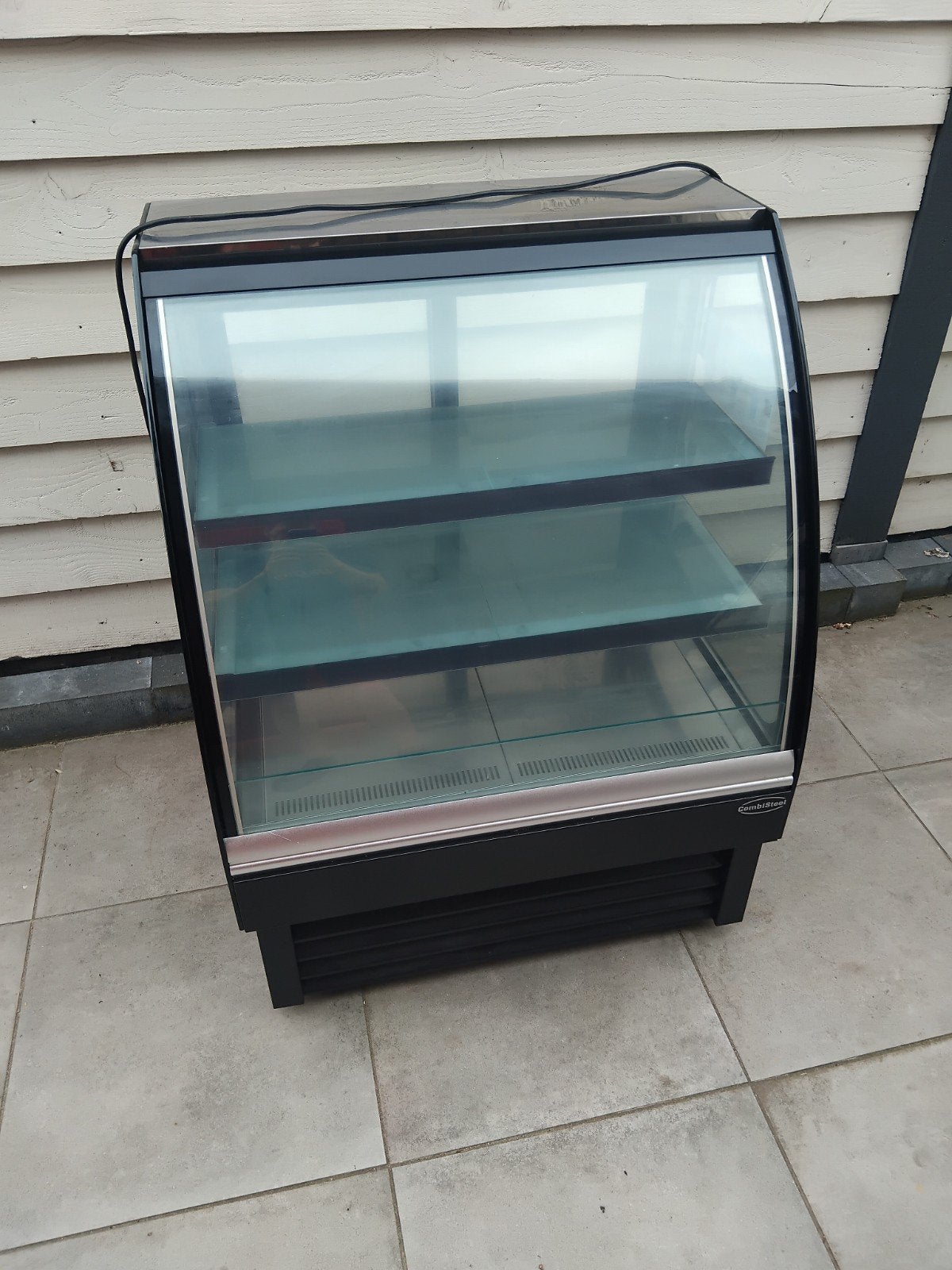 goedwerkende koelvitrine 100 cm breed met schuifdeuren, Zonder vriesvak, 200 liter of meer, 60 cm of meer, Ophalen of Verzenden