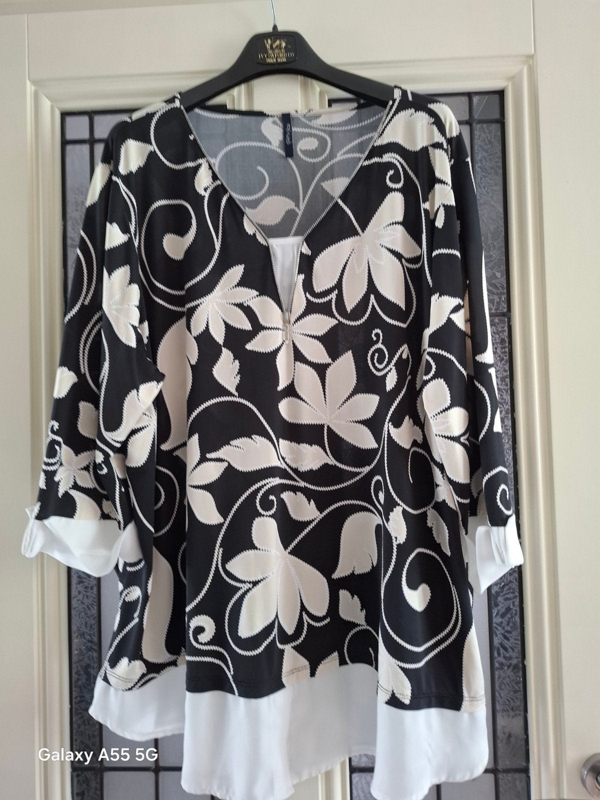 PAPRIKA  MAAT 6( 48/50) BLOUSE/SHIRT, Verzenden, Nieuw, Zwart, Blouse of Tuniek