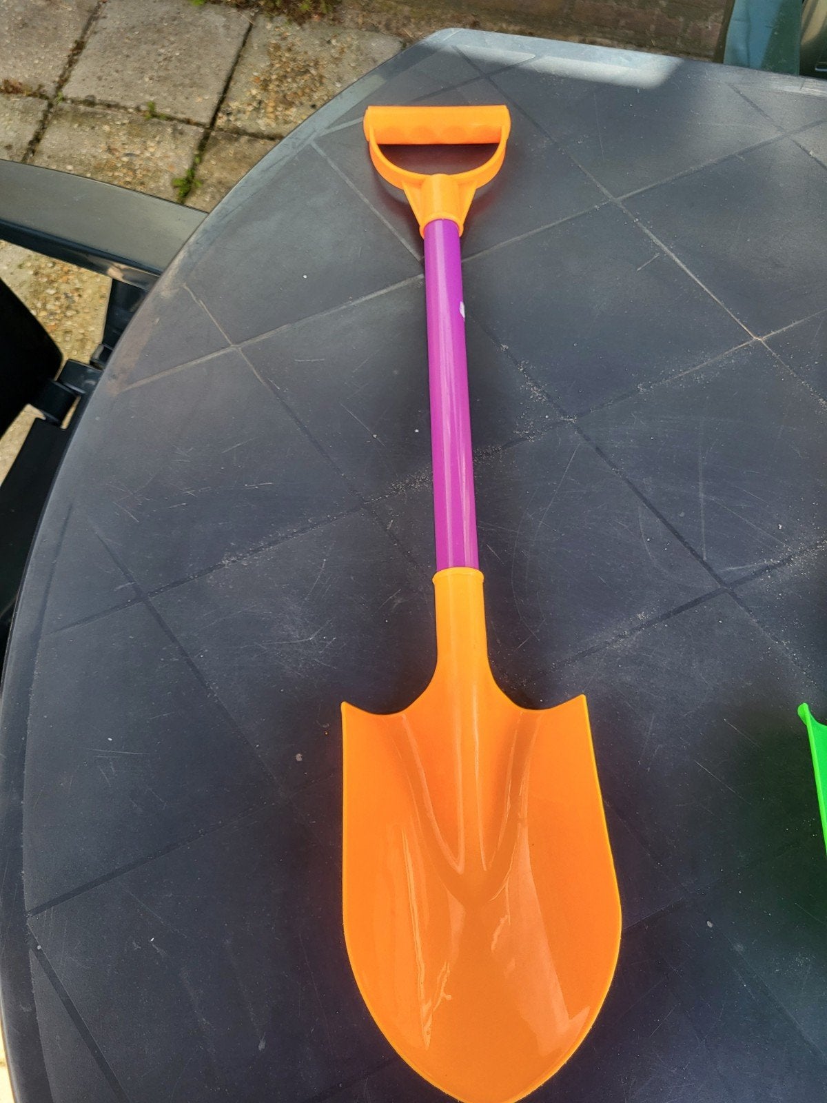 Nieuwe grote paarse oranje kinder schep speelgoed schep, Ophalen