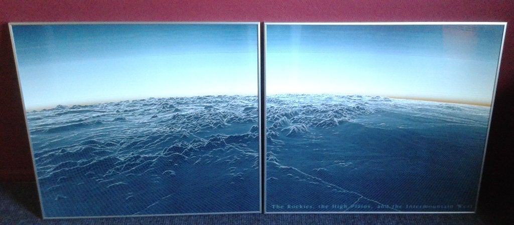 Computer Graphic The Rockies High Plains Intermountain West, Antiek en Kunst, Kunst | Schilderijen | Klassiek, Overige stijlen