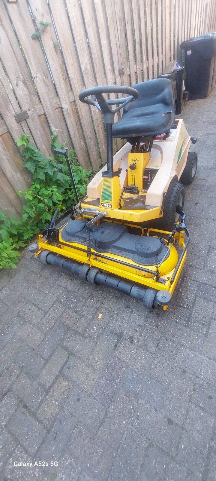 Stiga frontmaaier, Tuin en Terras, Zitmaaiers, Ophalen, Gebruikt