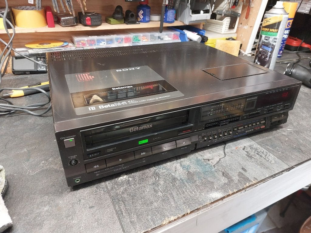 beta max video recorder, Ophalen