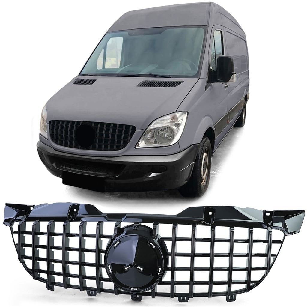 Grill Glans Zwart Voor Mercedes Sprinter W906 AMG Look