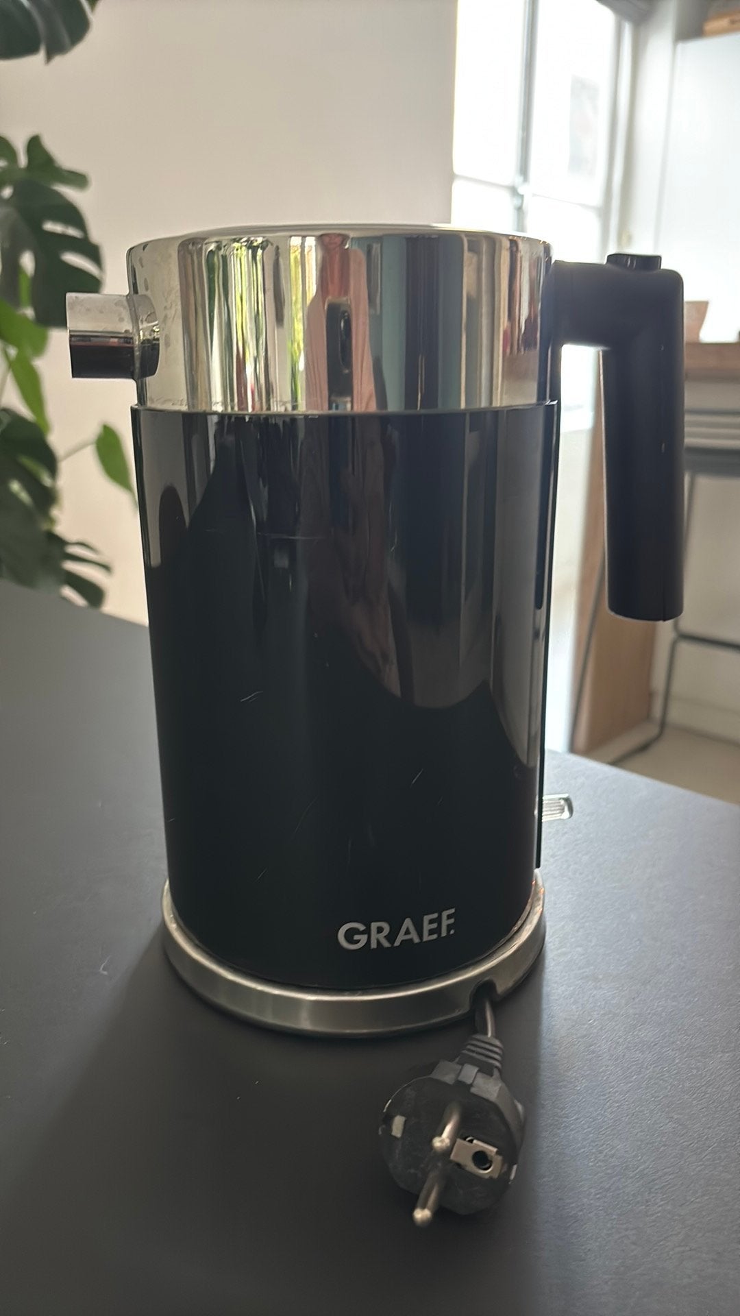 GRAEF waterkoker zwart 1,5 ltr, 1 tot 2 liter, Ophalen of Verzenden, Zo goed als nieuw