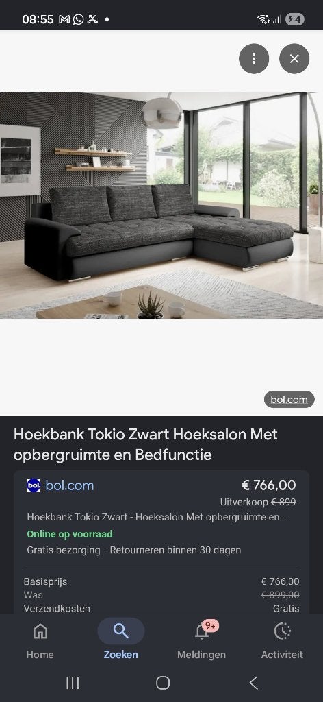 Hoekbank, Huis en Inrichting, Ophalen of Verzenden, Nieuw, Vierpersoons of meer, 250 tot 300 cm