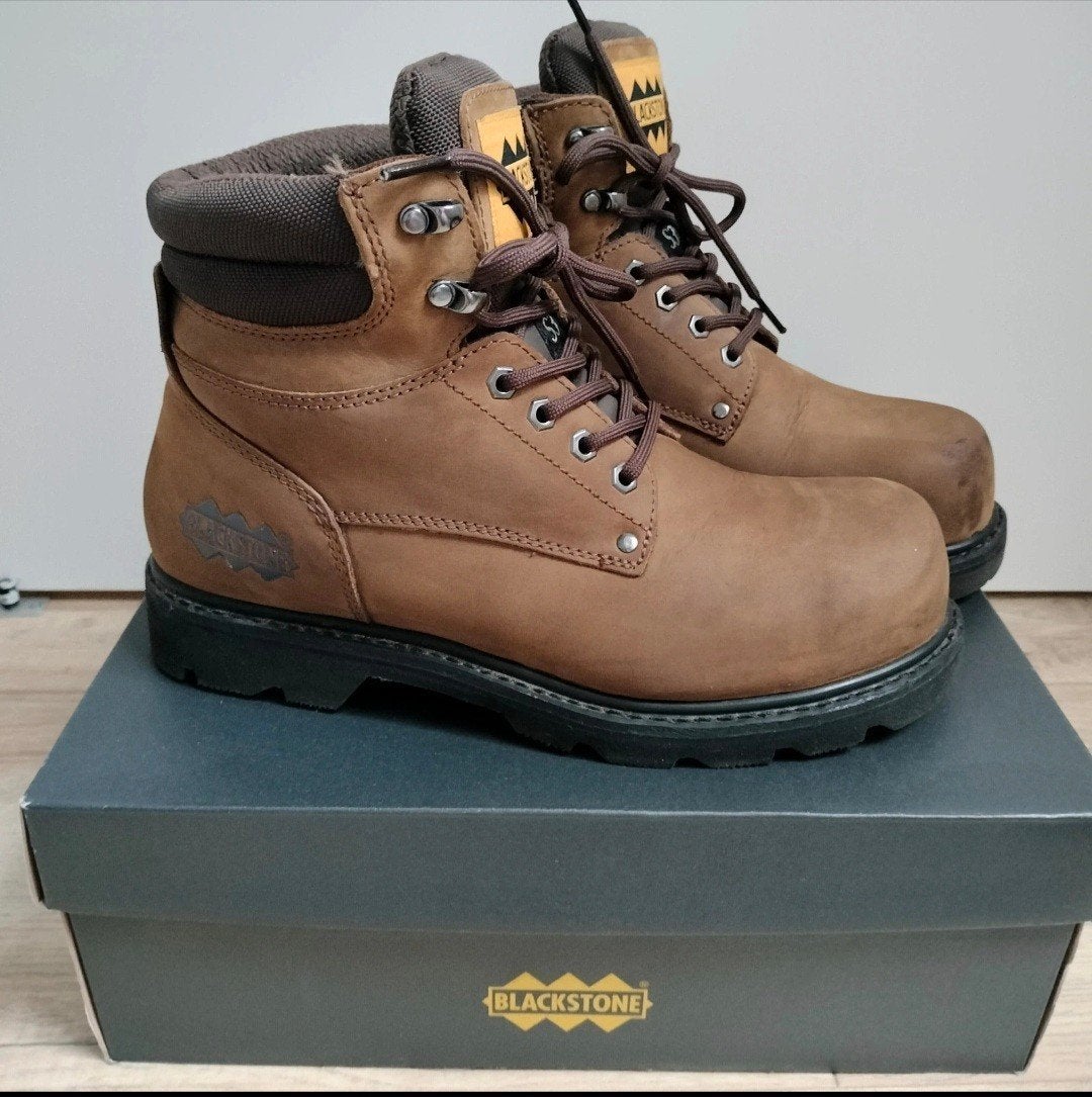 Blackstone werkschoenen - Bruin Leer - Maat 41, Blackstone, Bruin, Ophalen of Verzenden, Zo goed als nieuw