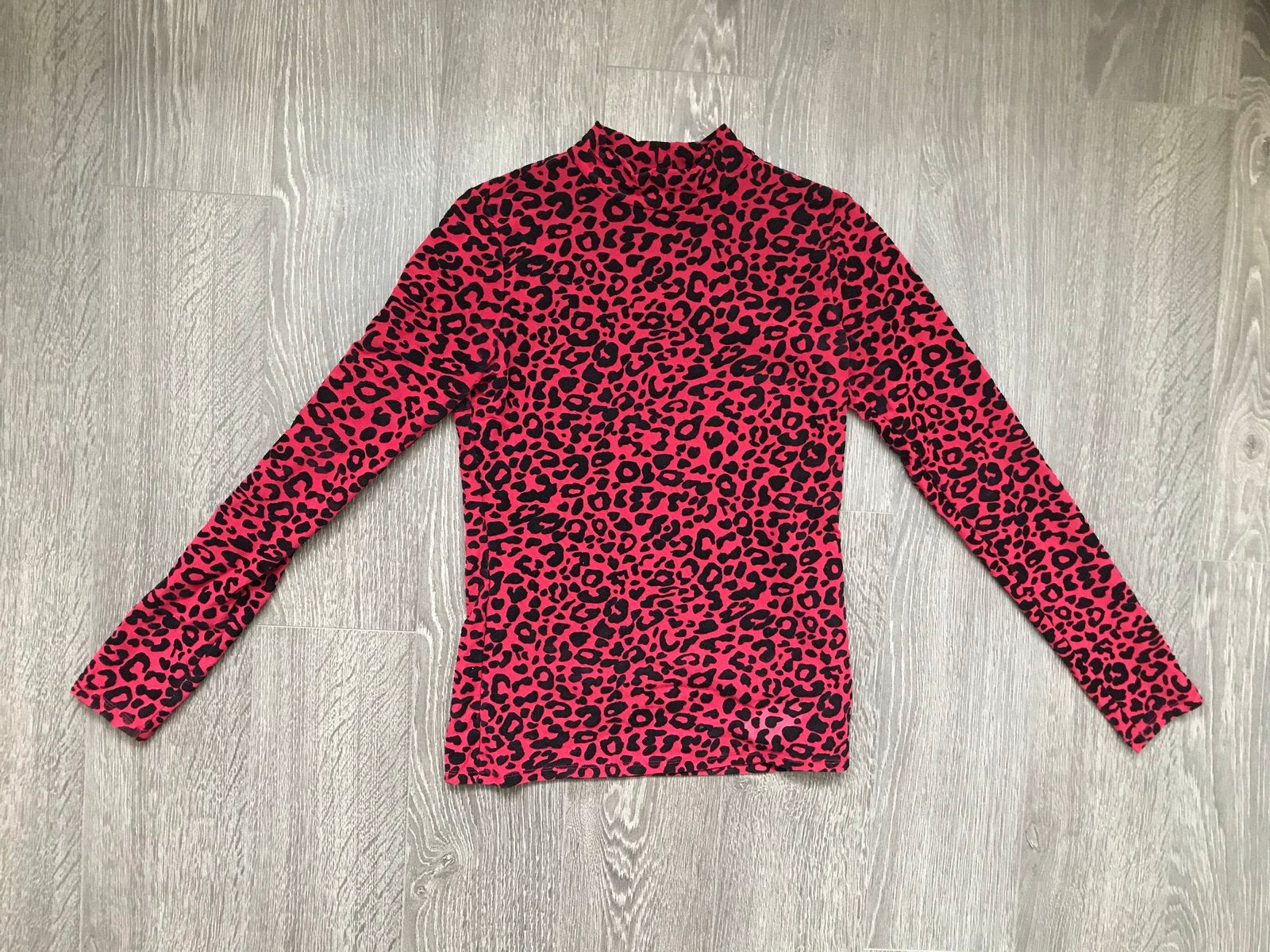 Meisjes shirtje / longsleeve rood leopard LMTD mt 158/164, Kinderen en Baby's, Kinderkleding | Maat 158, Ophalen of Verzenden