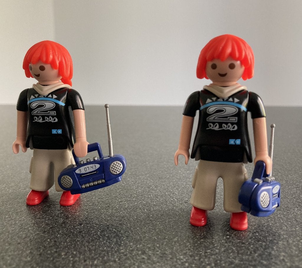 Playmobil 5204 HipHop meisje mt gettoblaster Figures serie 1, Verzenden, Zo goed als nieuw, Complete set, Figuren