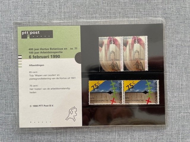 Postzegelmapje PZM71 Gecombineerde uitgifte 1990 Postfris, Ophalen of Verzenden, Postfris, Overige thema's