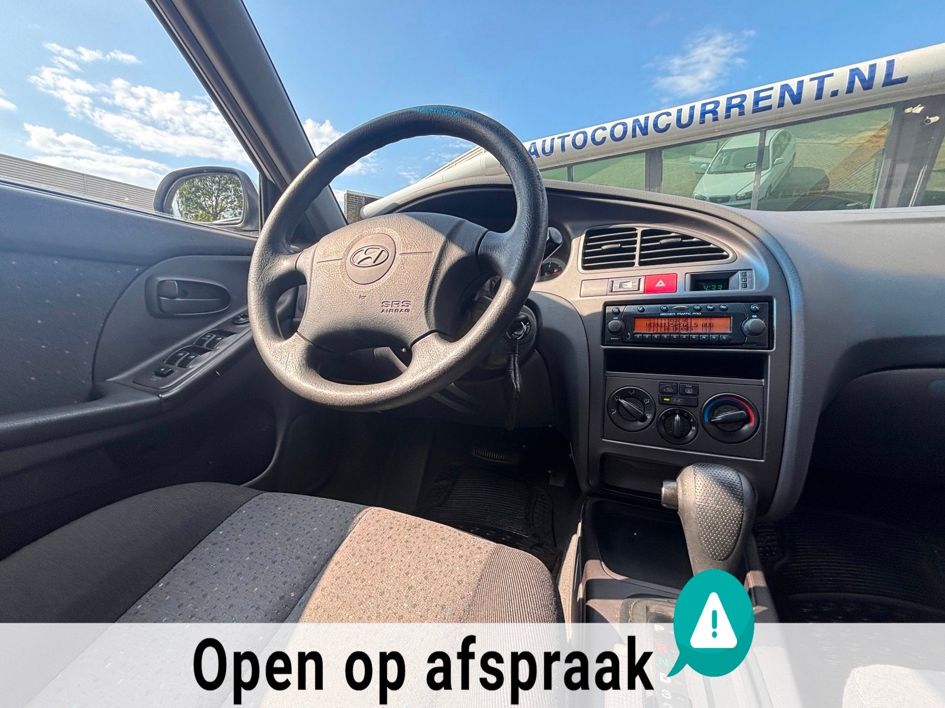 Hyundai Elantra 2.0i-16V GLS, Airco Automaat, Navi Inruil mo, Auto's, Gebruikt, 4 cilinders, 1264 kg, Wit