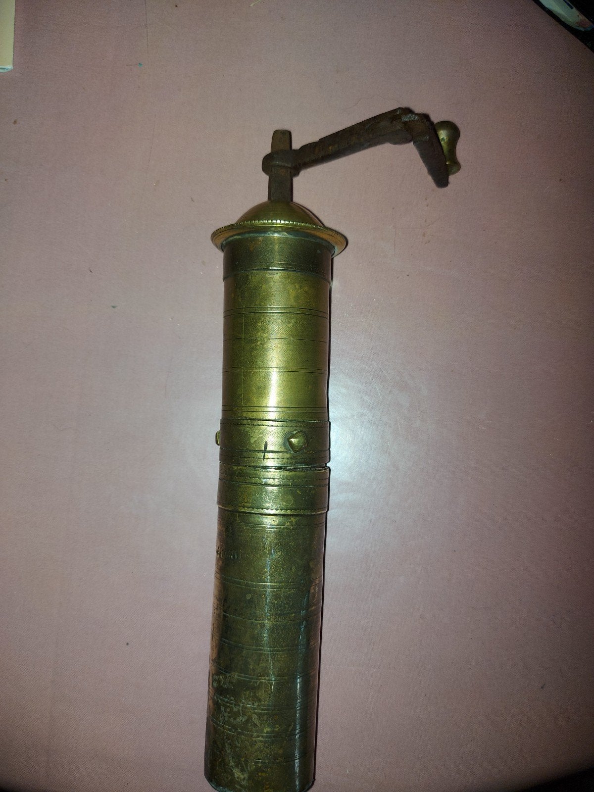 Antieke messing koffiemolen - Handmatige kruidenmolen, Ophalen of Verzenden