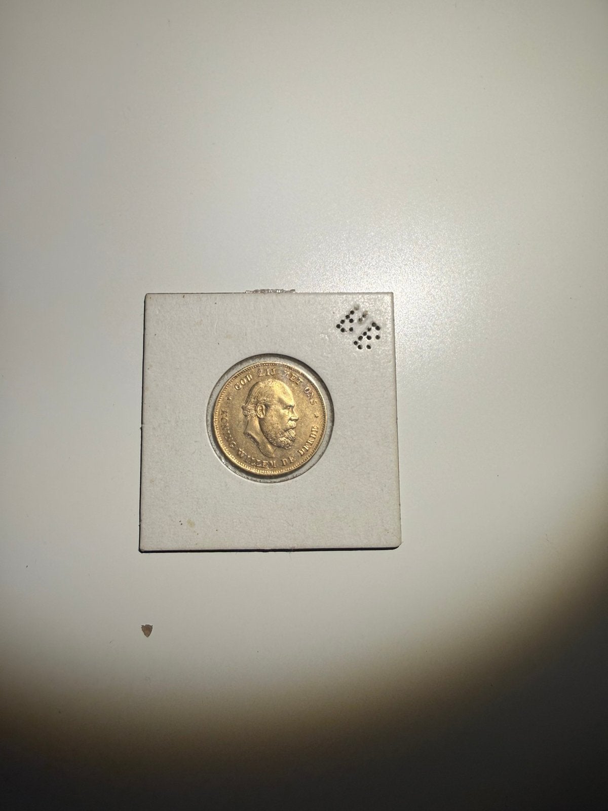 2 gouden tientje 1875  koning willem 3, Ophalen of Verzenden, Overige landen, Overige waardes