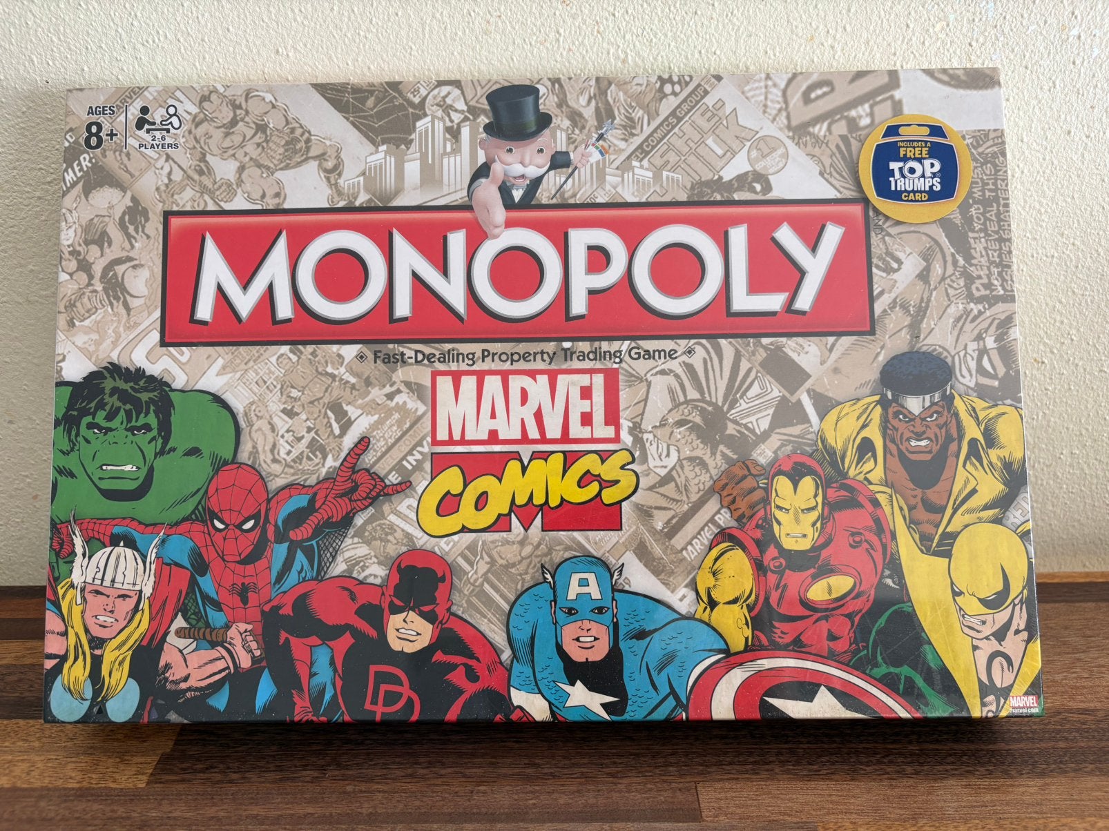 Monopoly Marvel Comics Editie - Bordspel Nieuw, Ophalen of Verzenden, Nieuw, Hasbro