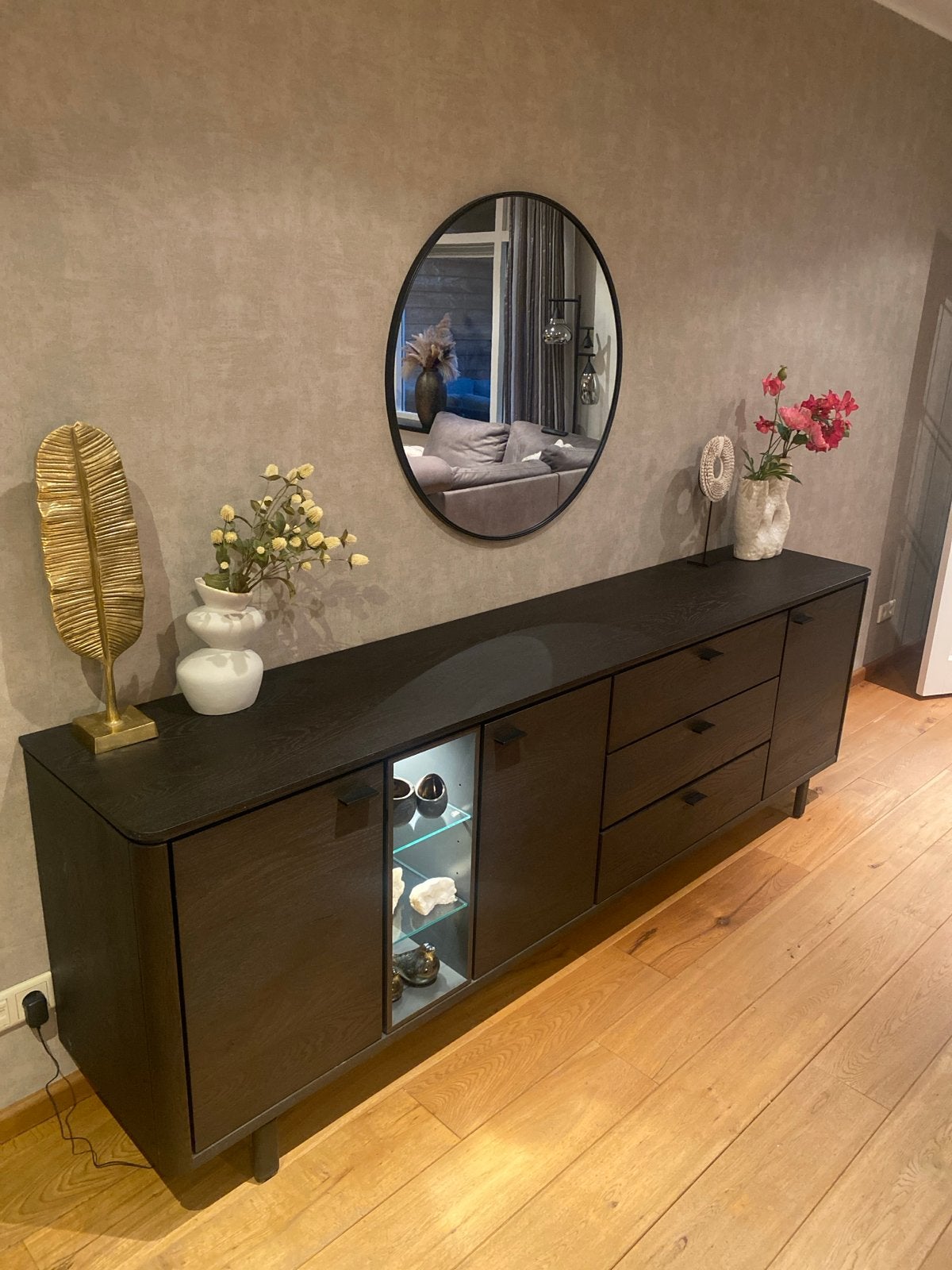 Dressoir Livada Henders & Hazel 240x45x80cm, Huis en Inrichting, Ophalen, Zo goed als nieuw, 200 cm of meer, 25 tot 50 cm