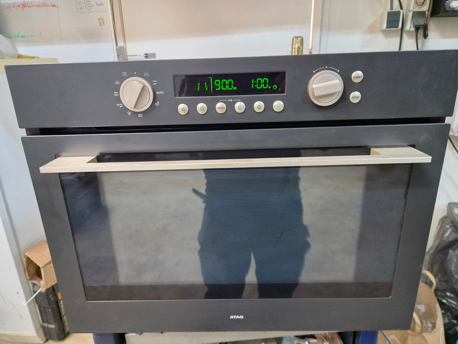 ATAG Combimagnetron – 45 cm – Zwart – Zeer nette staat, Minder dan 45 cm, Ophalen of Verzenden, Inbouw, Miele
