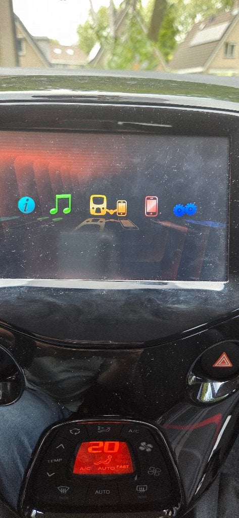 Mediascherm peugeot 108,Aygo,C1, Ophalen of Verzenden, Gebruikt