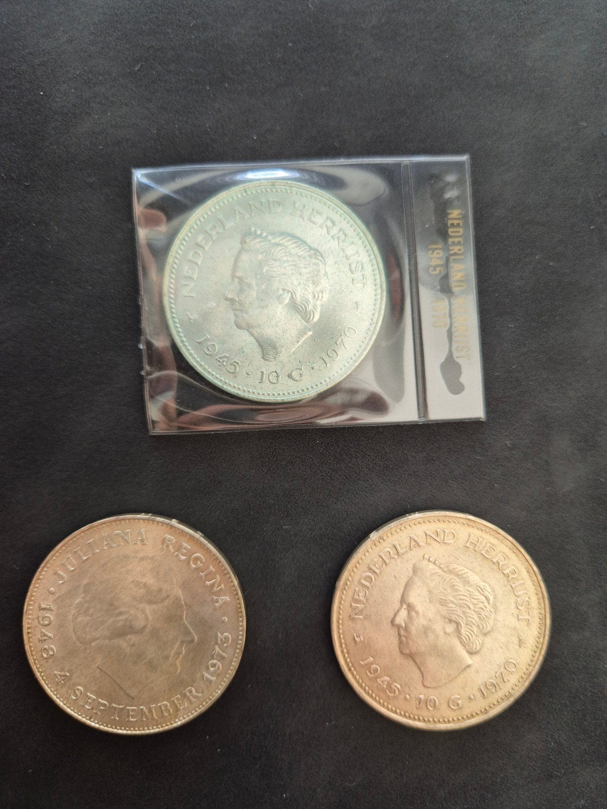 Nederlandse 10 Gulden munten Koningin Juliana, Postzegels en Munten, Munten | Nederland, Koningin Juliana, Zilver, Ophalen of Verzenden