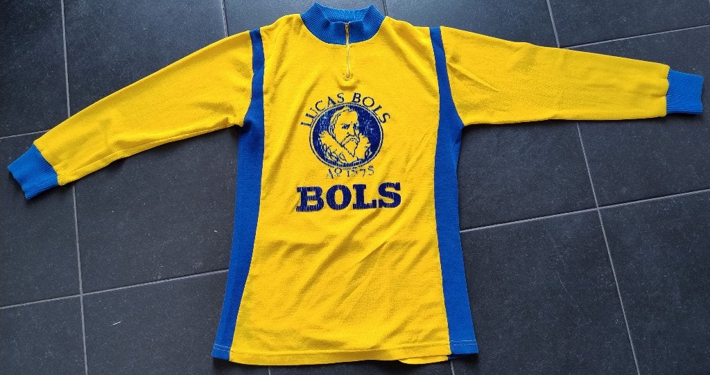 RETRO wielershirt LUCAS BOLS (ouderwets wol ??), Ophalen of Verzenden, Gebruikt, Kleding