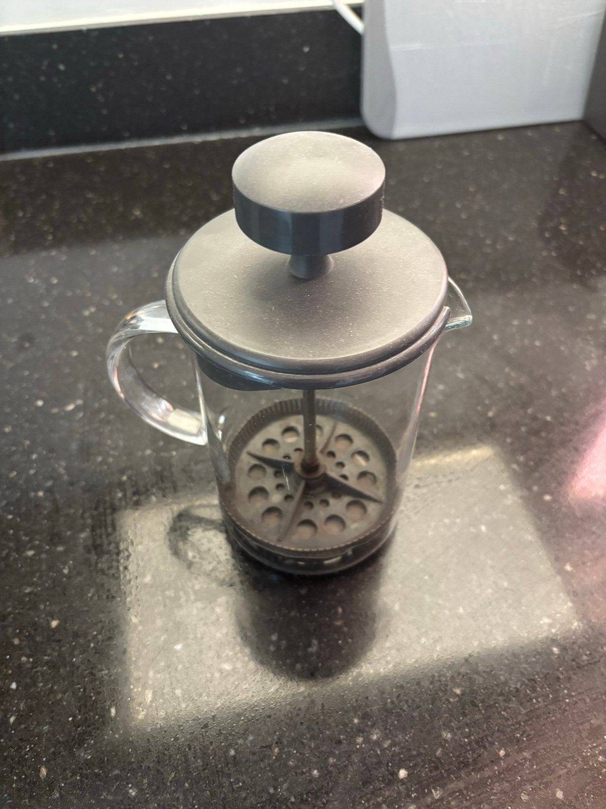 Glazen French Press Koffiezetter - Zo goed als nieuw, Ophalen, Overige modellen, Gemalen koffie, Zo goed als nieuw