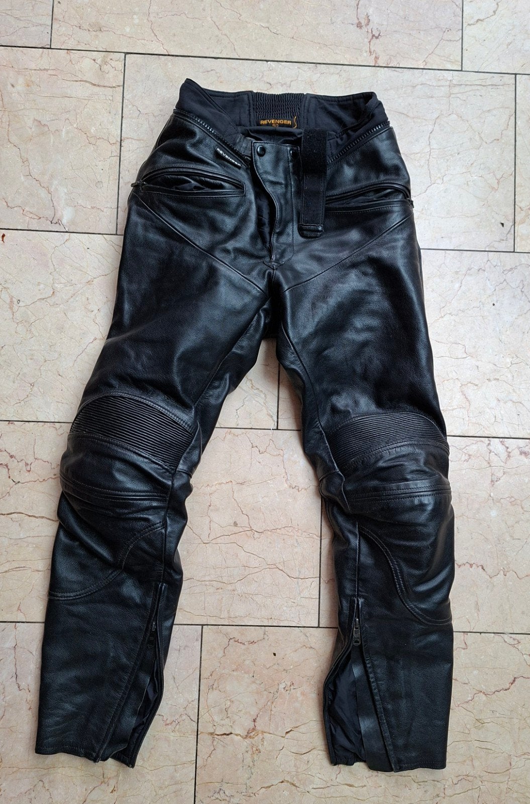 Revenger Leren Motorbroek Maat 50 (M), Broek | leer, Heren, Ophalen of Verzenden, Revenger