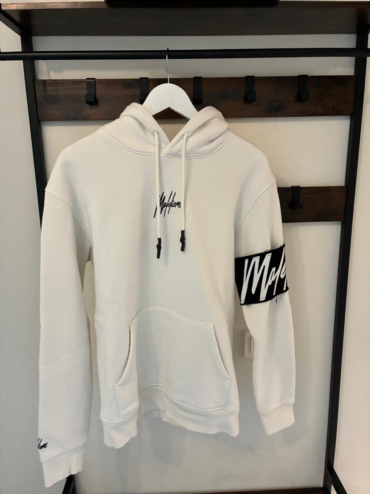 Malelions hoodie wit maat L, Kleding | Heren, Ophalen of Verzenden, Zo goed als nieuw, Maat 52/54 (L), Wit