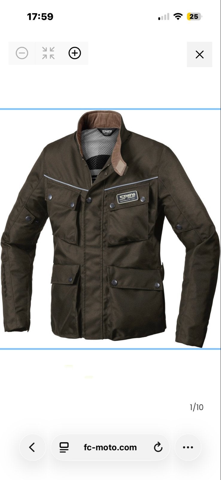 SPIDI Originals Enduro Motorjas Textiel - Bruin. Maat XL., Motoren, Kleding | Motorkleding, Ophalen, Tweedehands, Heren, Jas | textiel