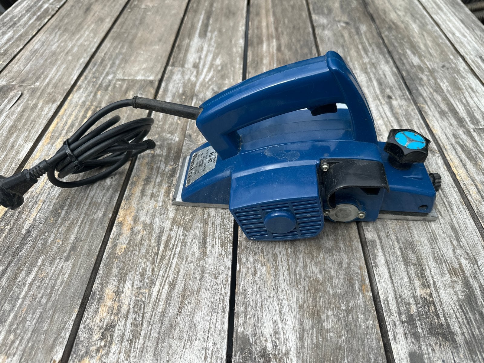 Ferm FS-82 elektrische schaafmachine - 600W, Ophalen of Verzenden, Gebruikt