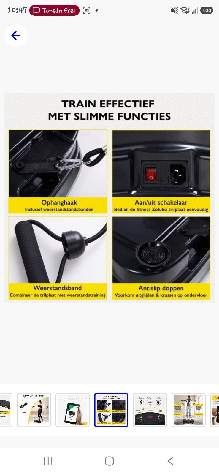Zoluko Fitness Trilplaat - Balans, Kracht & Afvallen, Sport en Fitness, Fitnessapparatuur, Overige materialen, Benen, Trilplaat
