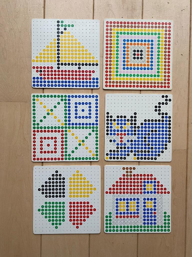 Kralenplank voorbeeldkaarten, Kinderen en Baby's, Ophalen of Verzenden, Gebruikt