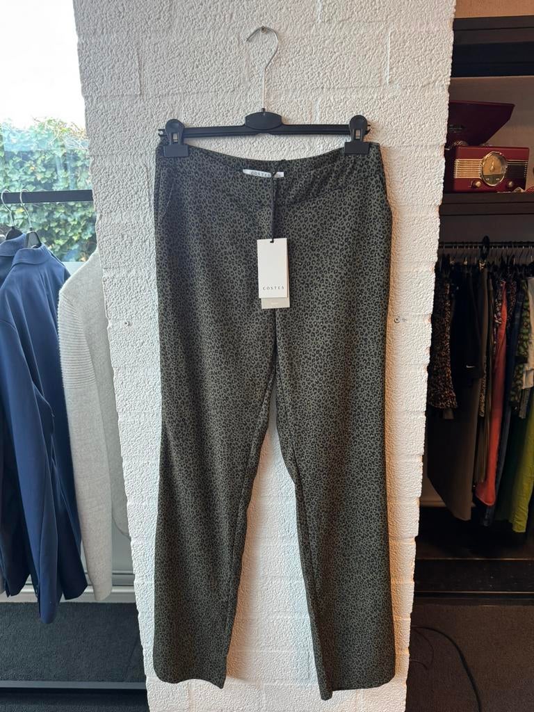 Costes pantalon maat S panter print groen, Ophalen of Verzenden, Nieuw, Maat 36 (S)
