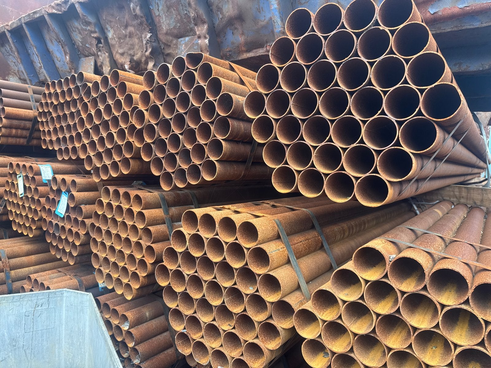 Stalen buizen 76.1x2.60, 5.90m lang, 34 bundels, Ophalen, Overige materialen, Gebruikt, 60 tot 80 mm