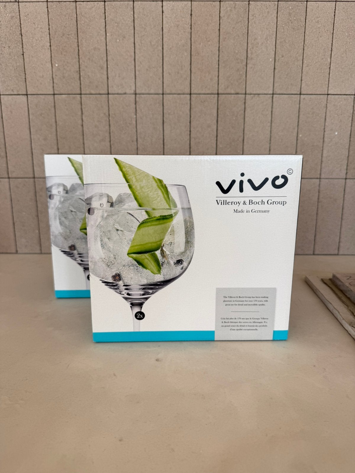 Vivo (Villeroy & Boch) gin tonic glazen x4, Ophalen, Nieuw, Overige typen