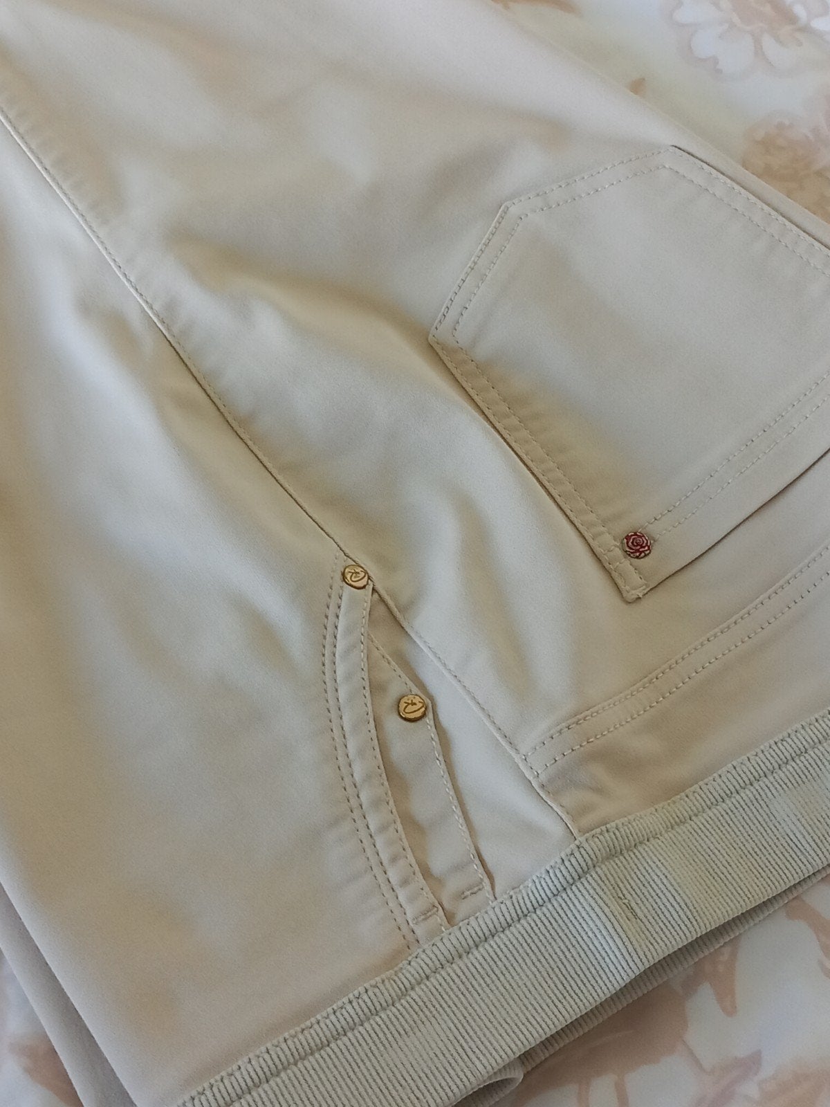 Toni beige katoen met elastolan 46, Beige, Maat 46/48 (XL) of groter, Nieuw, Ophalen of Verzenden
