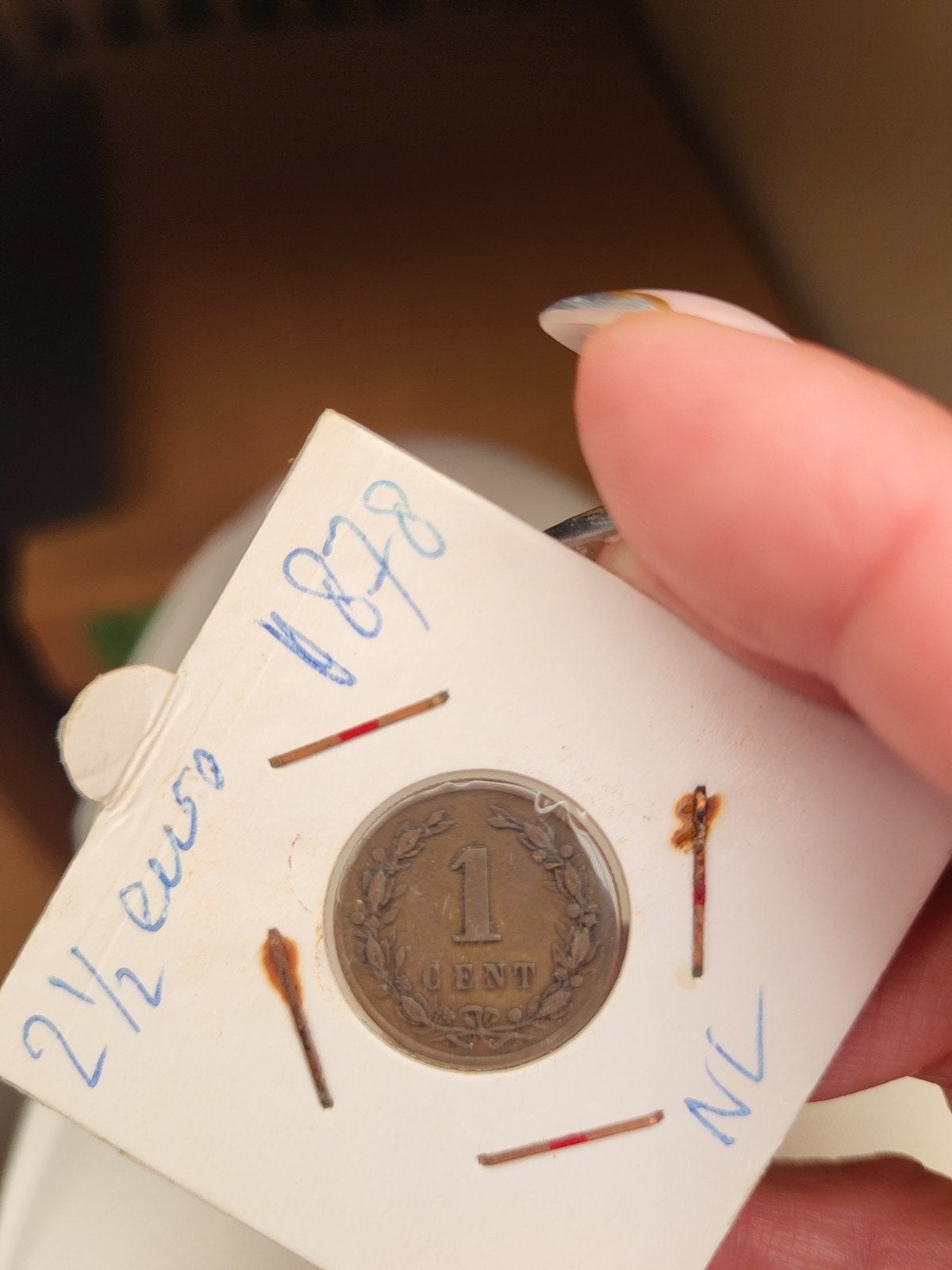1 Cent 1878 (4), Postzegels en Munten, Ophalen of Verzenden, Koning Willem III, 1 cent
