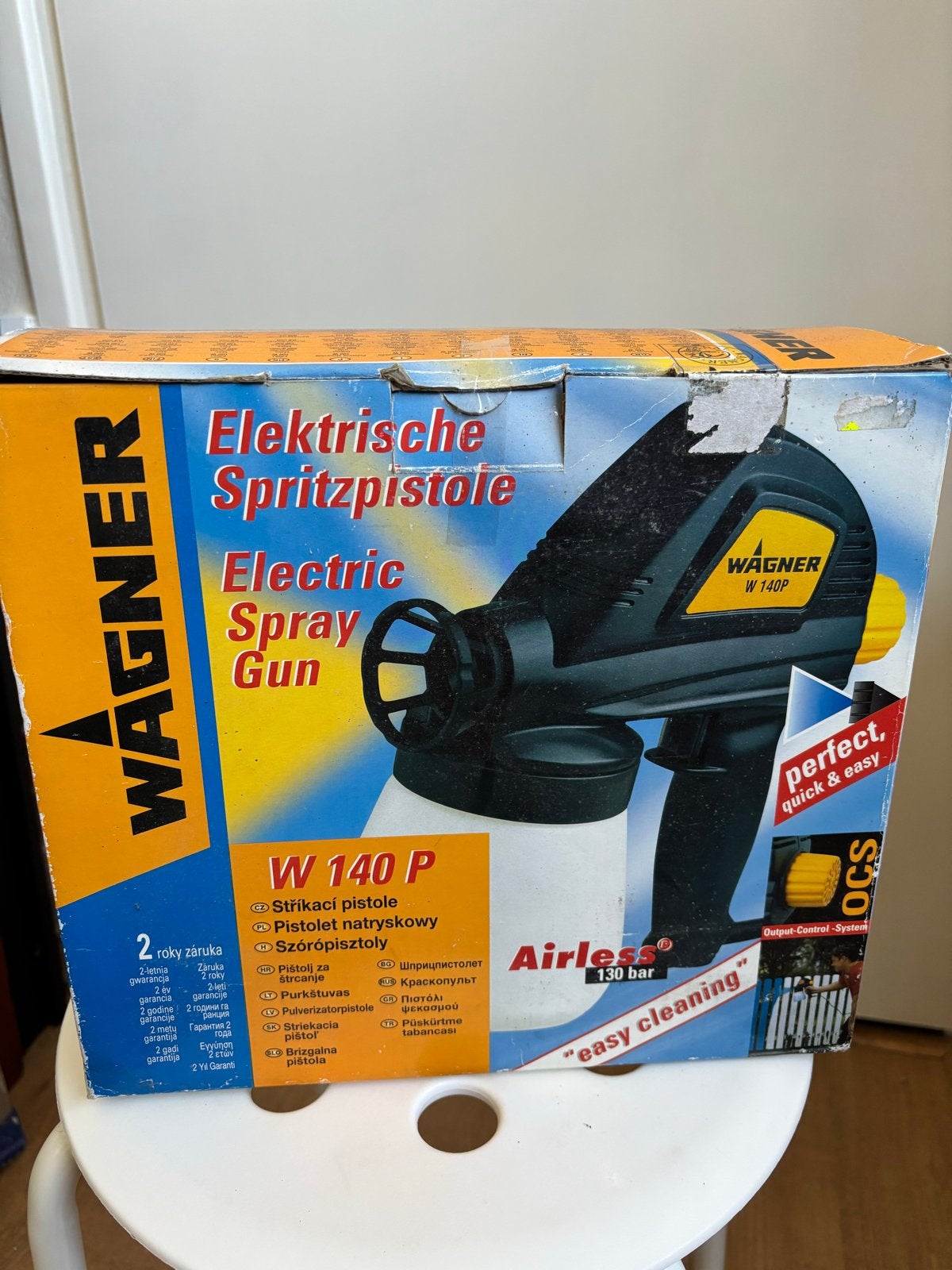 Wagner W 140 P Elektrische Verfspuit - Airless 130 bar, Ophalen of Verzenden, Nieuw, Verfspuit of Verfpomp